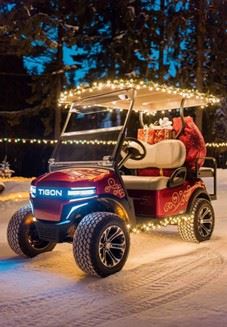 lighted golf cart